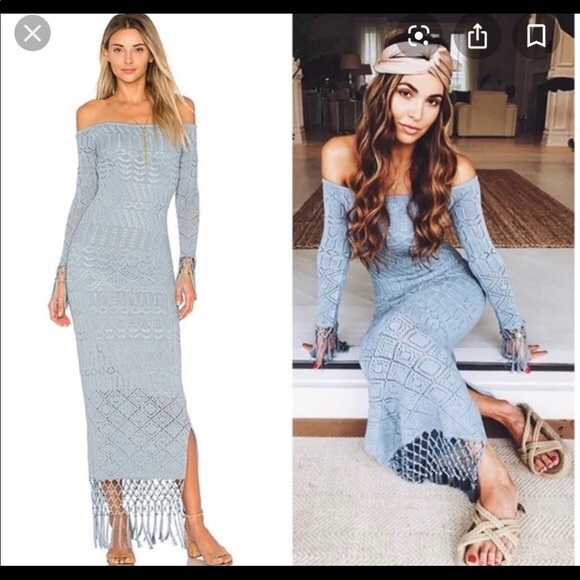 revolve crochet dress